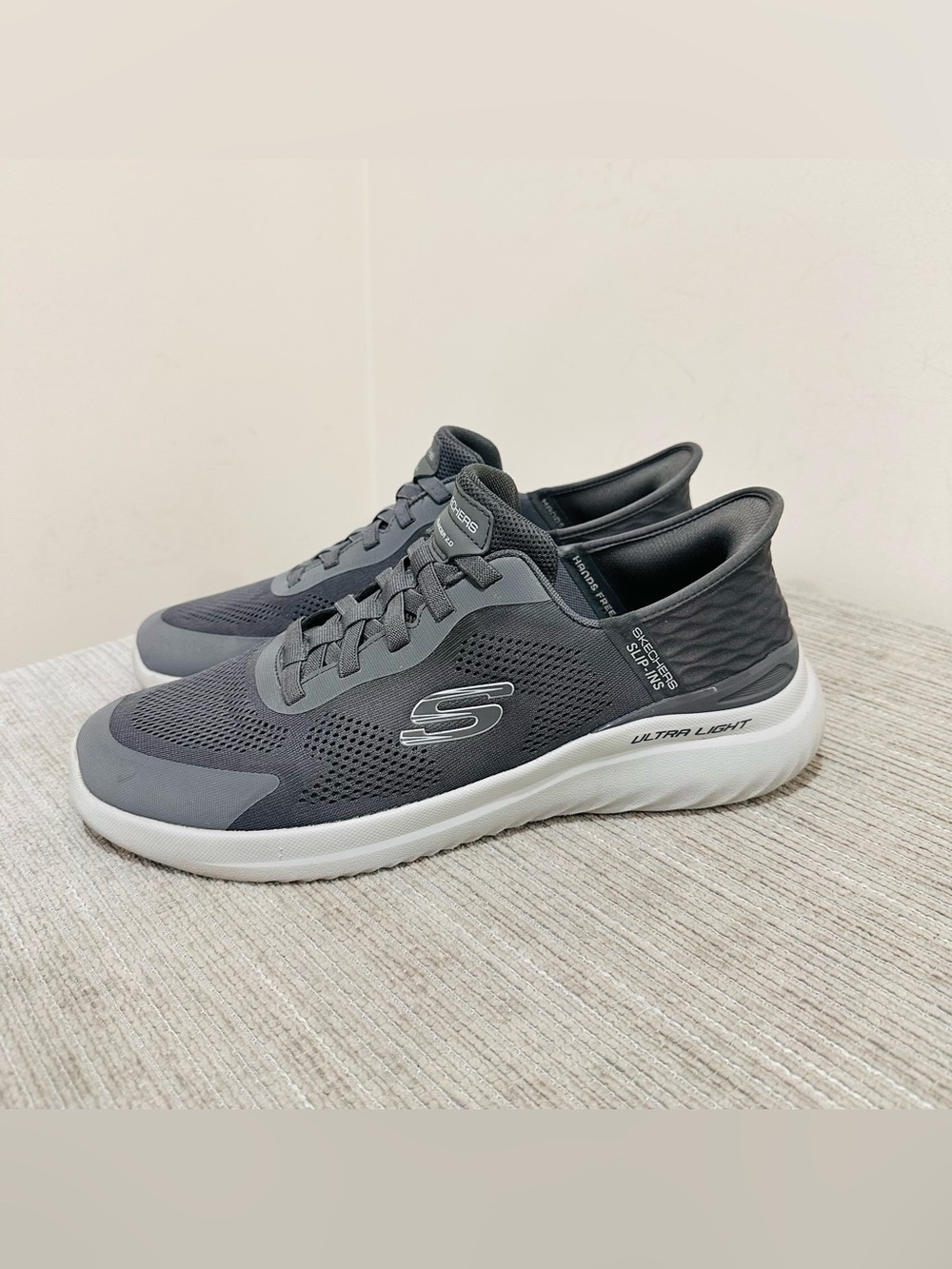 Skechers Hands Free Slip-ins Bounder 2.0 Emerged 232459W Charcoal Men's 12W